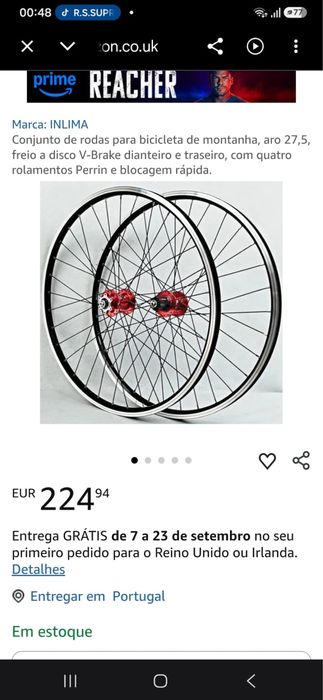 Rodas dias bicicleta novas