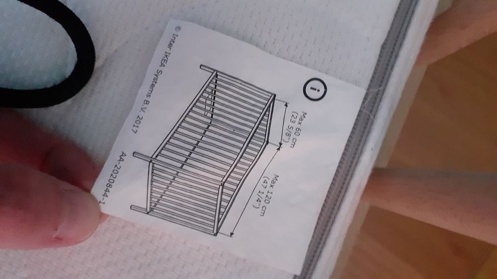 Berço e colchão bebé Sniglar  ikea faia