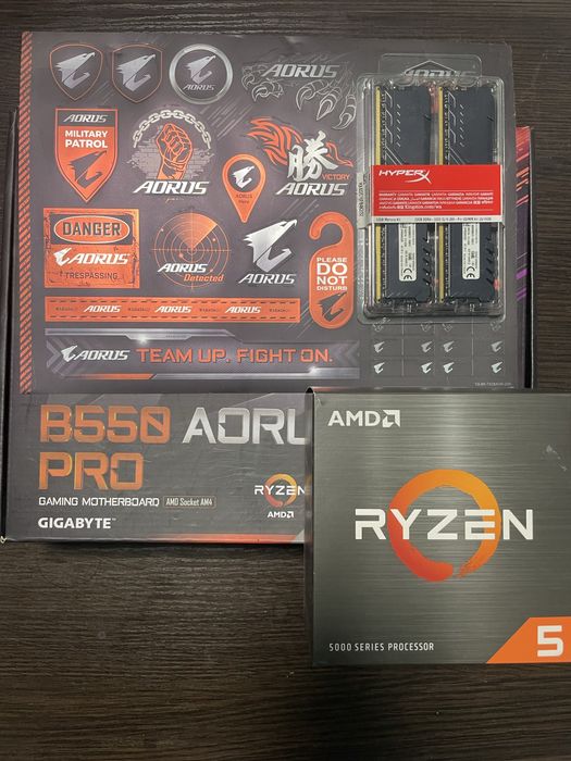 Комплект AMD R5 5600\B550\DDR4 3200 32GB\SSD 1TB