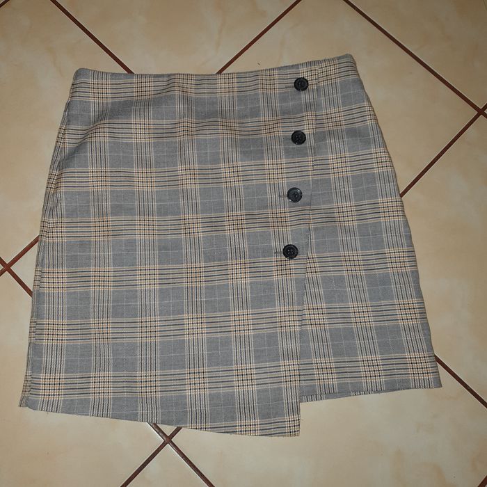 Spódnica spódniczka w kratę retro vintage