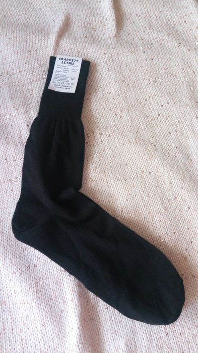 Skarpety męskie czarne MON r. 29-30 (45-46)