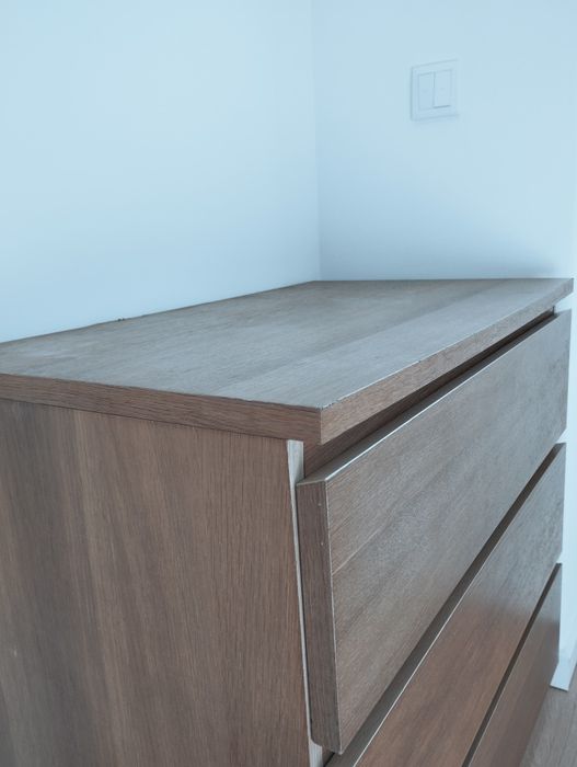 Cómoda/aparador castanho 3 gavetas  60x35x76 cm