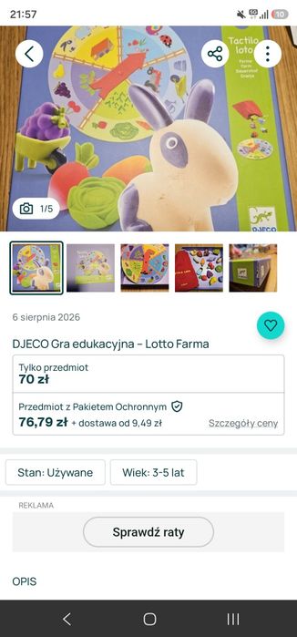 Zestaw gier Djeco - 3 gry