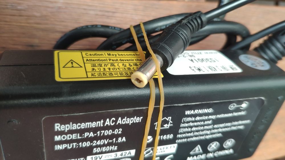 Transformador para PC portátil adaptador fonte alimentação carregador