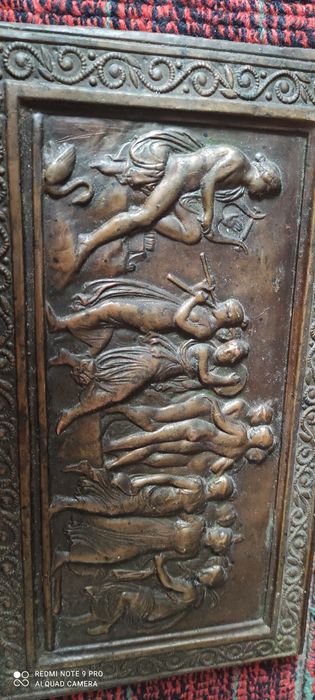 Картина , чеканка на меди