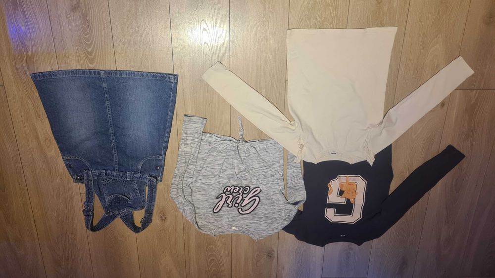 Zestaw, paka ubrań dla dziewczynki - rozmiar 128 cm