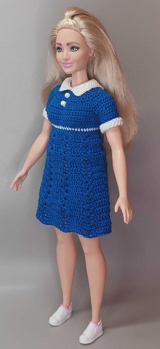 Ubranka dla lalek Barbie Curvy - Sukienka