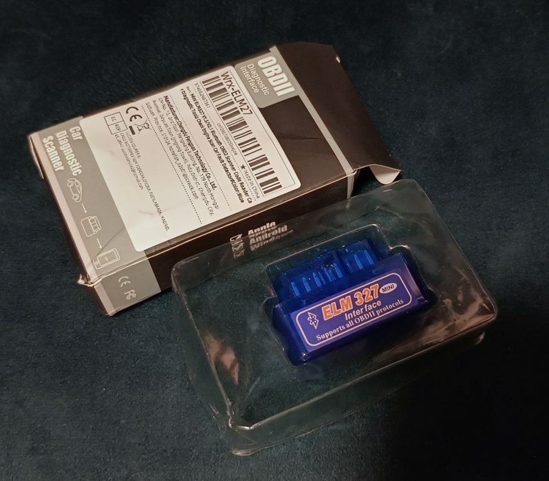 Mini interface diagnostyczny elm327 OBDII bluetooth 12v