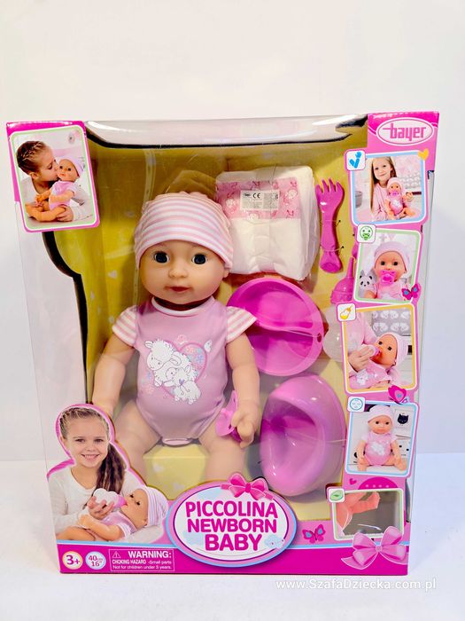 Lalka Bobas Piccolina Newborn 40 cm firmy Bayer