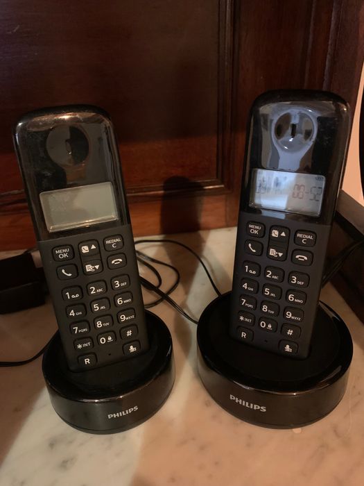 Telefone Fixo Philips Duo Preto