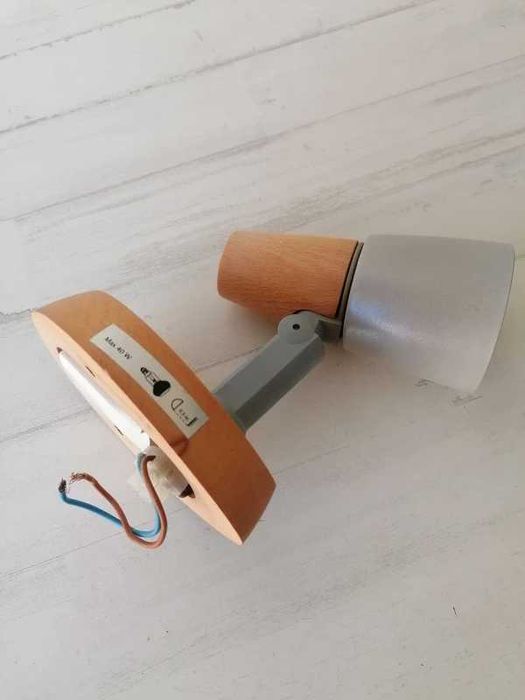 Candeeiro Parede Madeira e Metal Ikea Ljus 40W