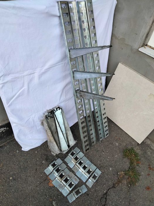 Полки оцинкованные для гаража мастерской сарая оцинкованные прочные.