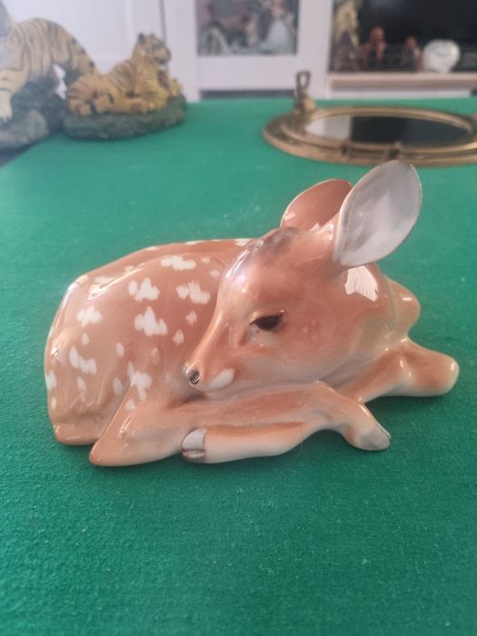 Porcelana Łomonosow/sarenka,jelonek