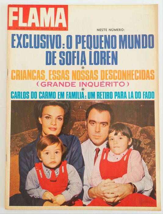 Fadista Carlos do Carmo em FAMÍLIA 1970