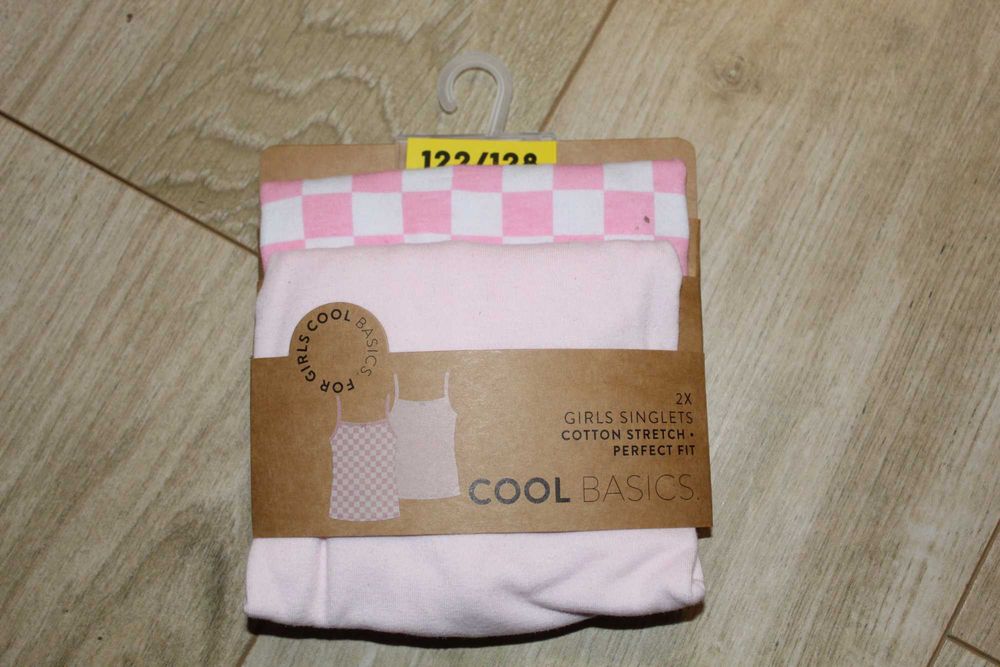 Dziewczęce koszulki na ramiączka rozmiar 122/128