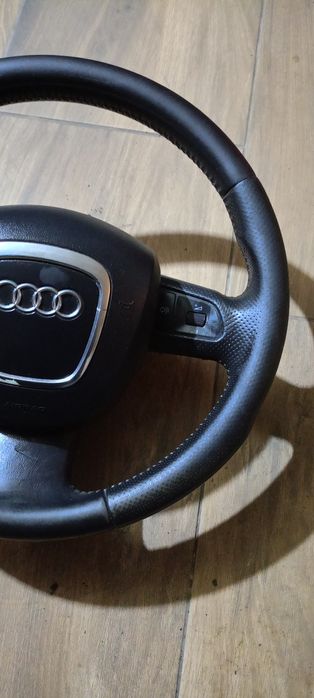 Kierownica trójramienna skórzana Audi A4 B7