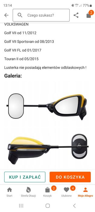 Sprzedam lusterka Emuk do holowania przyczepy