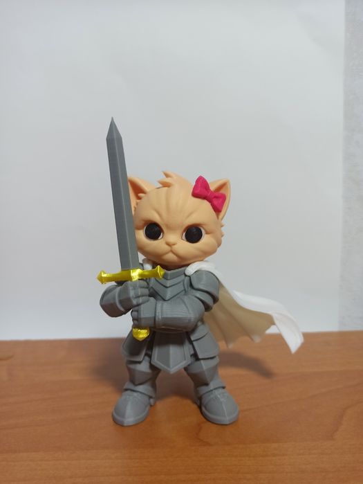 Кіт з мечем knight cat