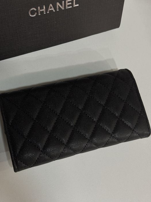 Чорний жіночий гаманець Шанель