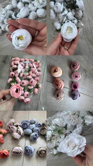 Різні штучні квіти