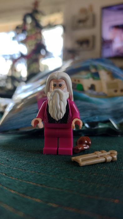 Figurka LEGO Albums Dumbledore nowy czekoladowa żaba różdżka