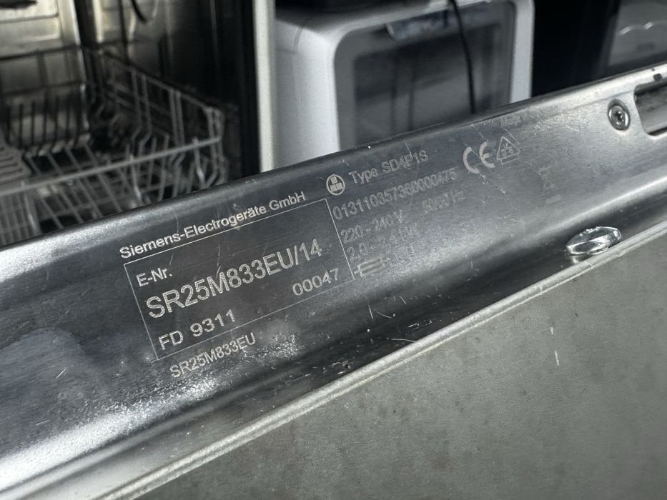 Zmywarka Siemens Sr25m833eu  45 cm A+ Inox
