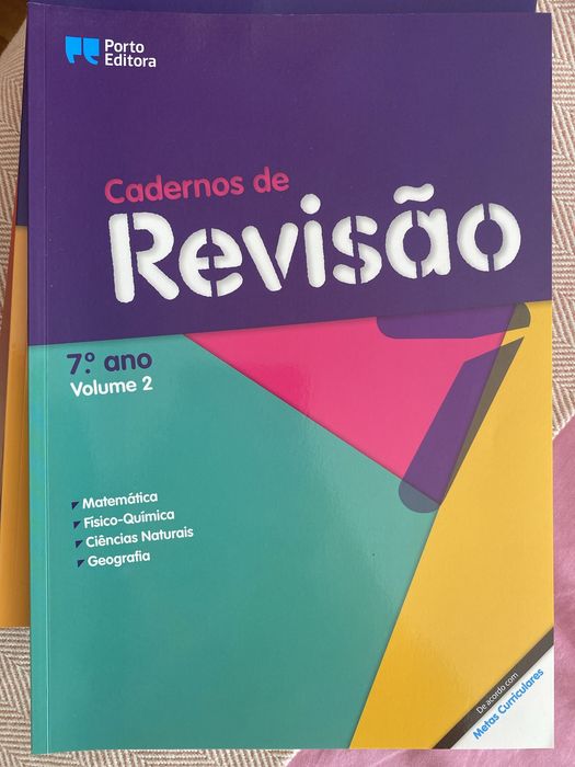Cadernos de revisão 7 ano volume 2