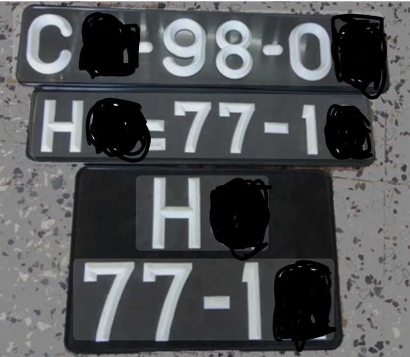 Matrículas Auto, Motas, Atrelados e com nomes