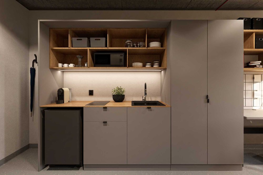 Apartament 2-osobowy dla studentów | Prywatna łazienka i aneks kuchenny - View 3