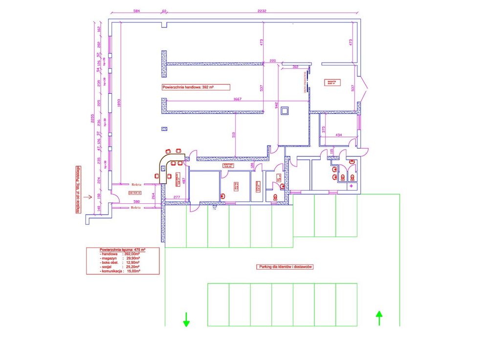 Obiekt handlowo-usługowo-produkcyjny z pakingiem w centrum Nowej Soli