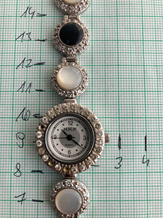 Damski zegarek biżuteryjny ze srebra p925 - sprawny