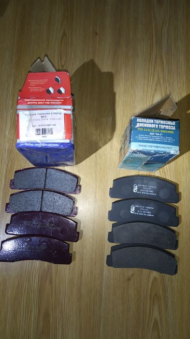 Колодка тормозная передняя Ниаа ВАЗ 2121-214, 2123 (к-т 4 шт.)