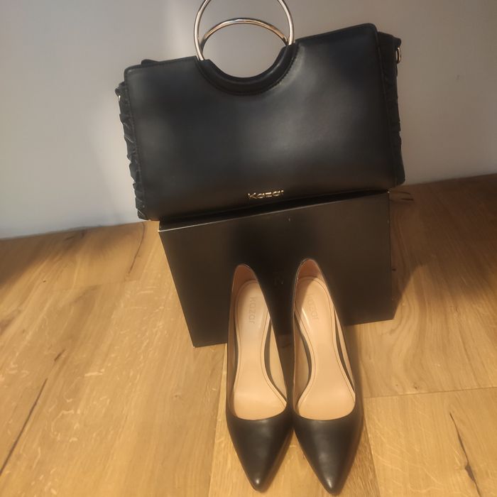 Buty,szpilki, torebka Kazar