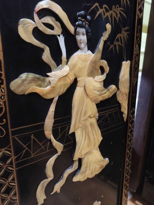 Панно картина квадраптих гейші японія китай  91х120 см