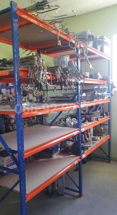 Стеллажи паллетные б/у, полочні стелажі нові бу, стеллажи полочные БУ