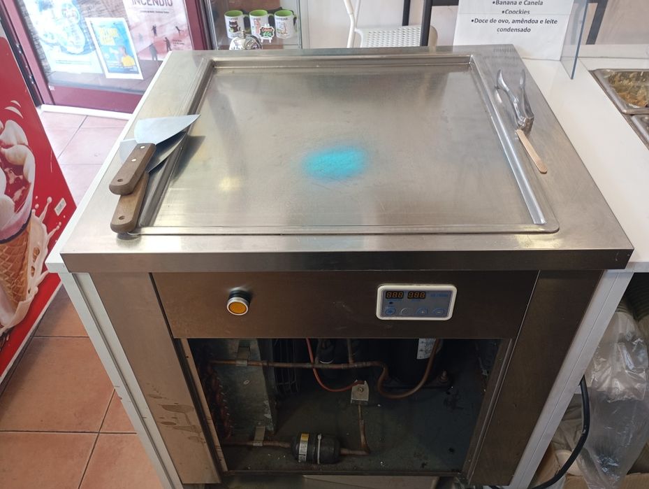 Máquina de gelados rolo Tailândes