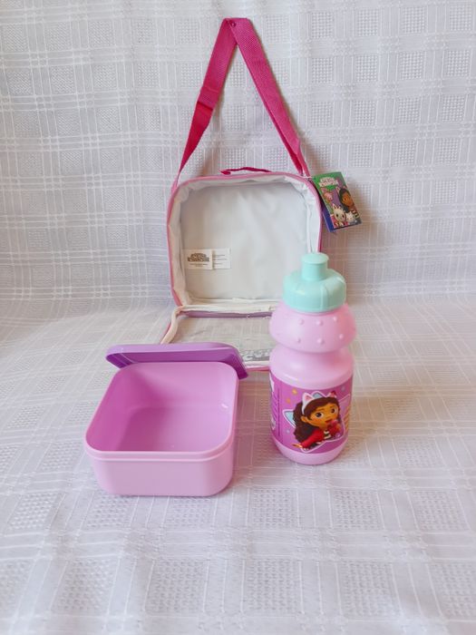 Zestaw śniadaniowy z torebką, nowy