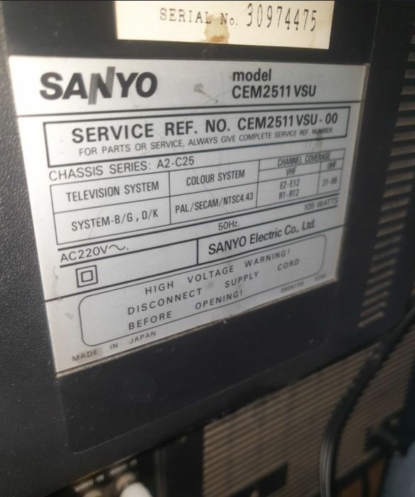 Телевізор Sanyo CEM2511