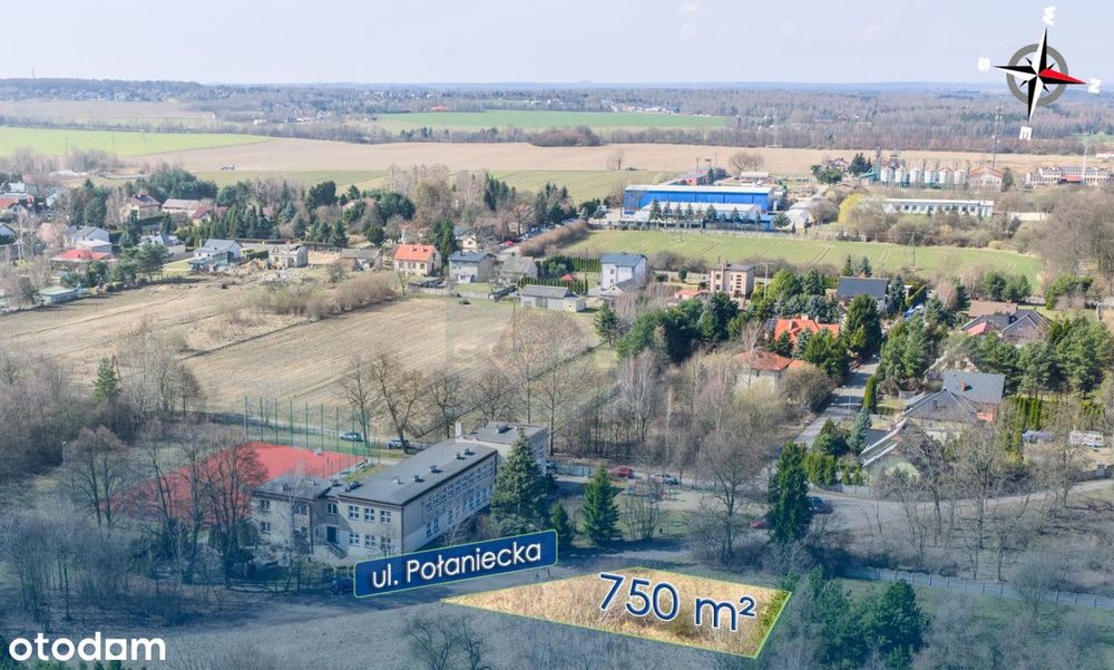 Działka pod dom/usługi 750 m² w Wyczerpach