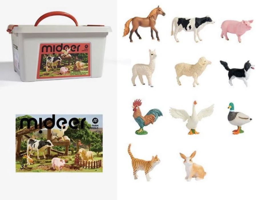 Набір фігурок свійські тварини mideer