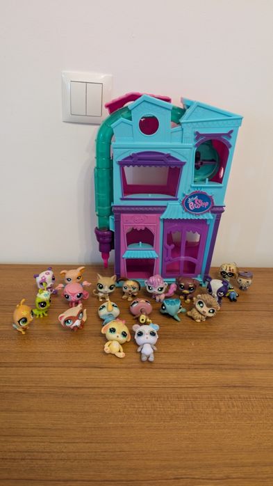 Littlest pet shop 17szt domek