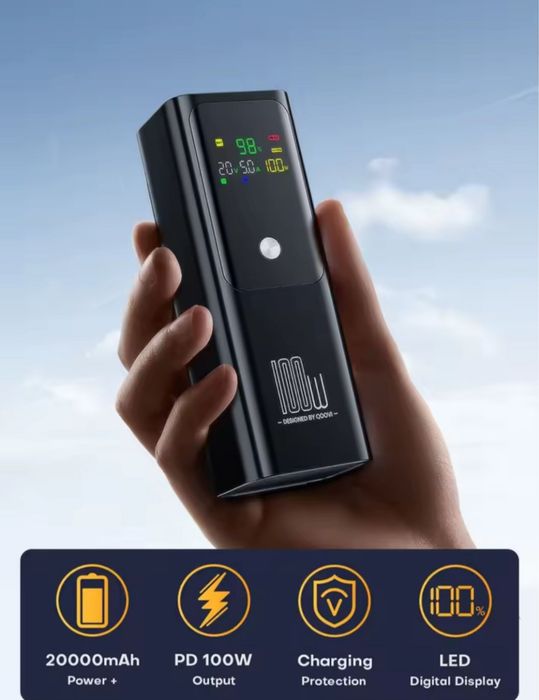 Повербанк зі швидкою зарядкою 100w