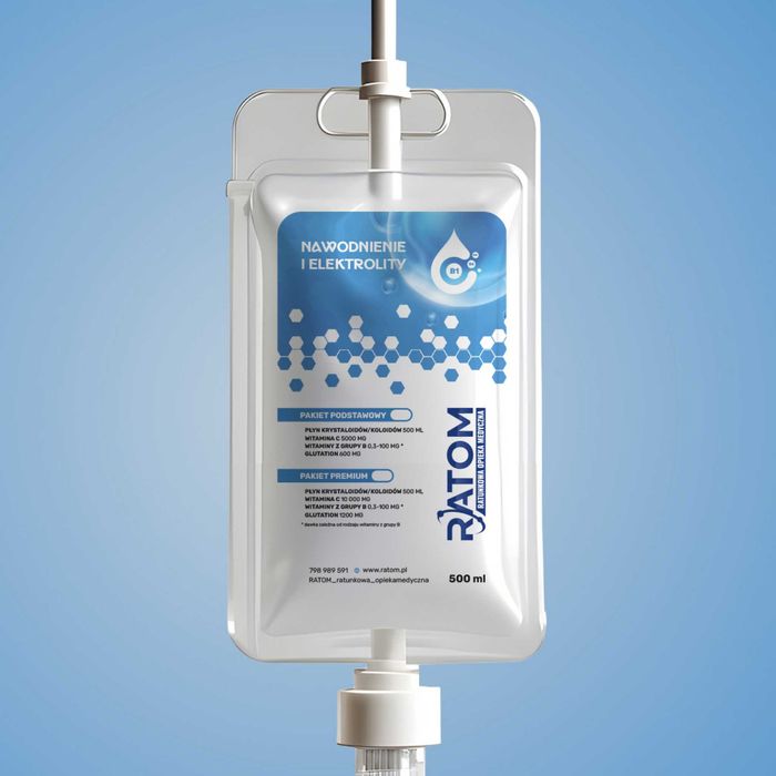 Wlewy witaminowe, detoks alkoholowy, ozonowanie, kroplówki DOJAZD