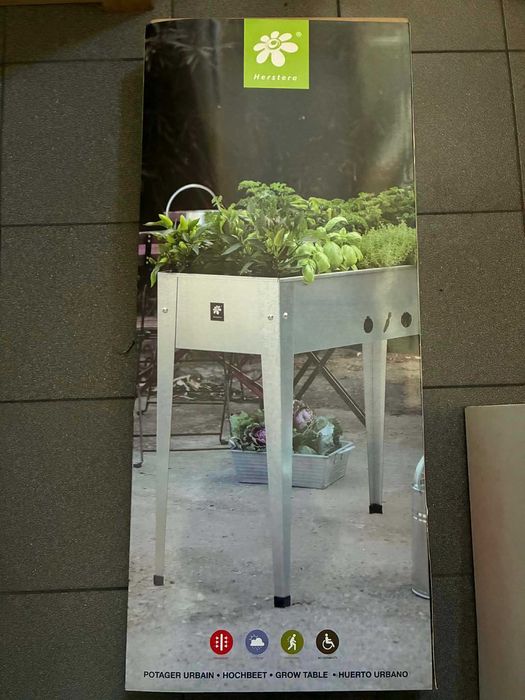 Podwyższona skrzynia ogrodowa na zioła i warzywa 100 cm