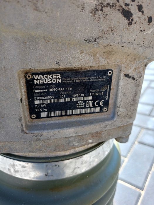 Skoczek Wacker Neuson Bs 60-4 ubijak gruntu zageszczarka