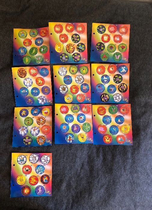 Pokemon - Tazos Coleção Completa Versão 1 e 2