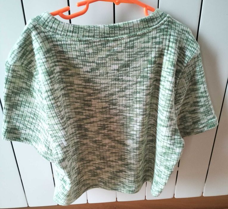 Top de malha com manga