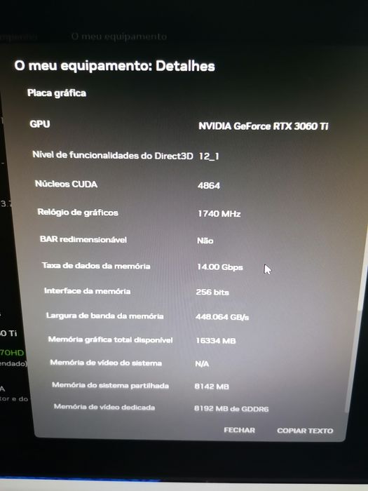 Gigabyte Nvidia 3060 ti 8g