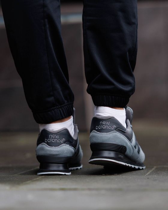 НОВИНКА! New Balance 574 Grey Black White 41 42 43 44 45 46 ню беланс