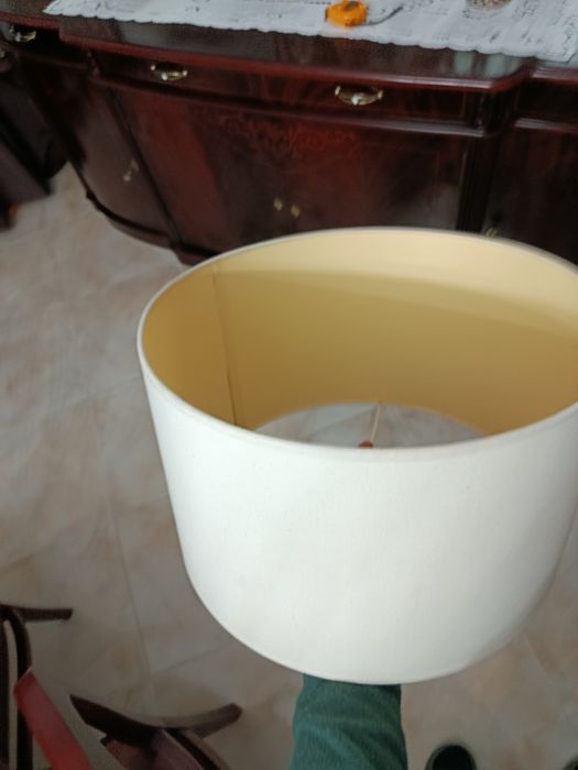 Abajour 40x25 branco creme